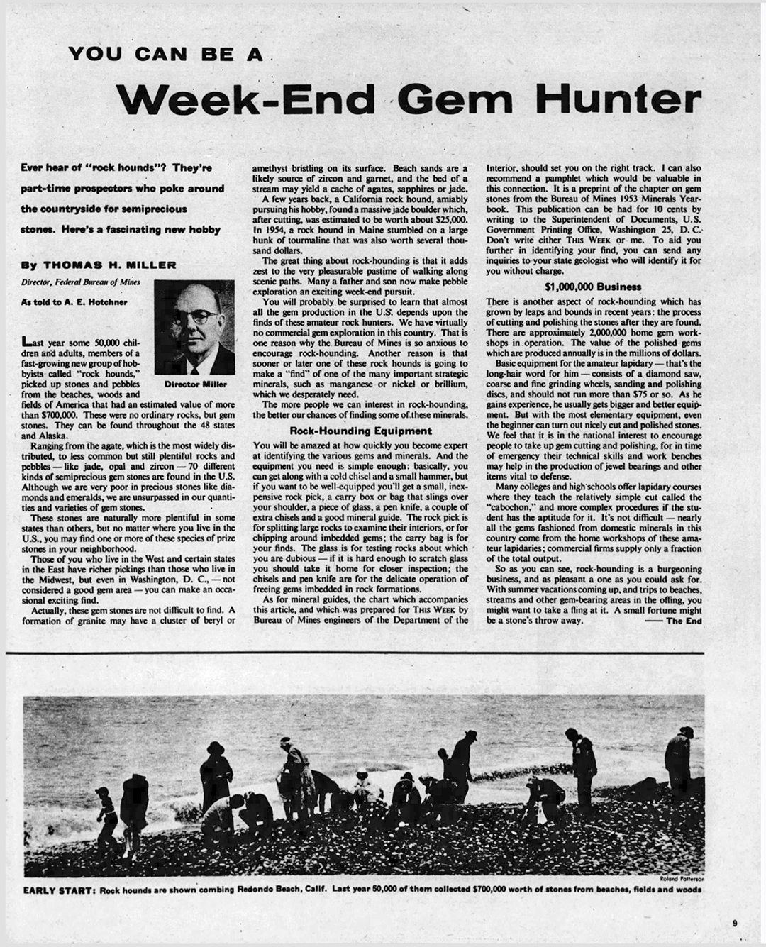 You can be a week-end gem hunter says Federal Bureau of Mines