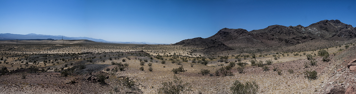 View of the Mojave valley desert floor from the vicinity of the Sleeping Beauty collecting area in the south Cadys.