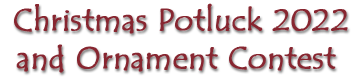 SDMG Christmas Potluck and Ornament Contest 2022