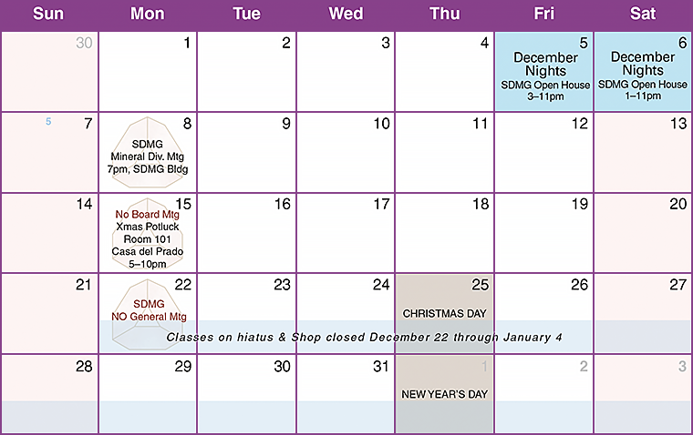 December 2025 Calendar